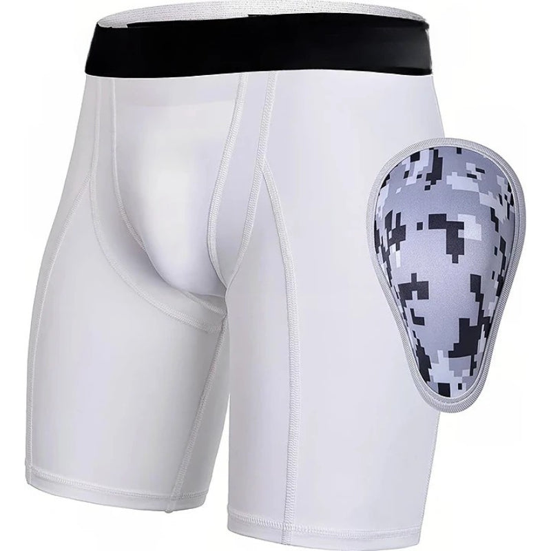 Compression Shorts Cup Pocket – Secure Fit Impact Protection-Waves And Trunks
