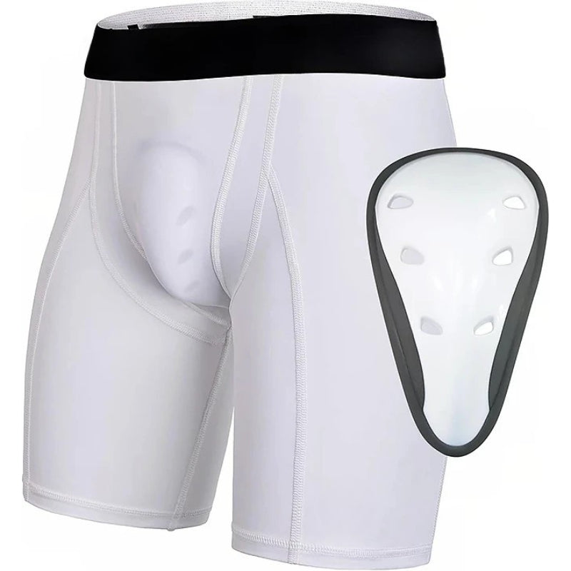 Compression Shorts Cup Pocket – Secure Fit Impact Protection-Waves And Trunks