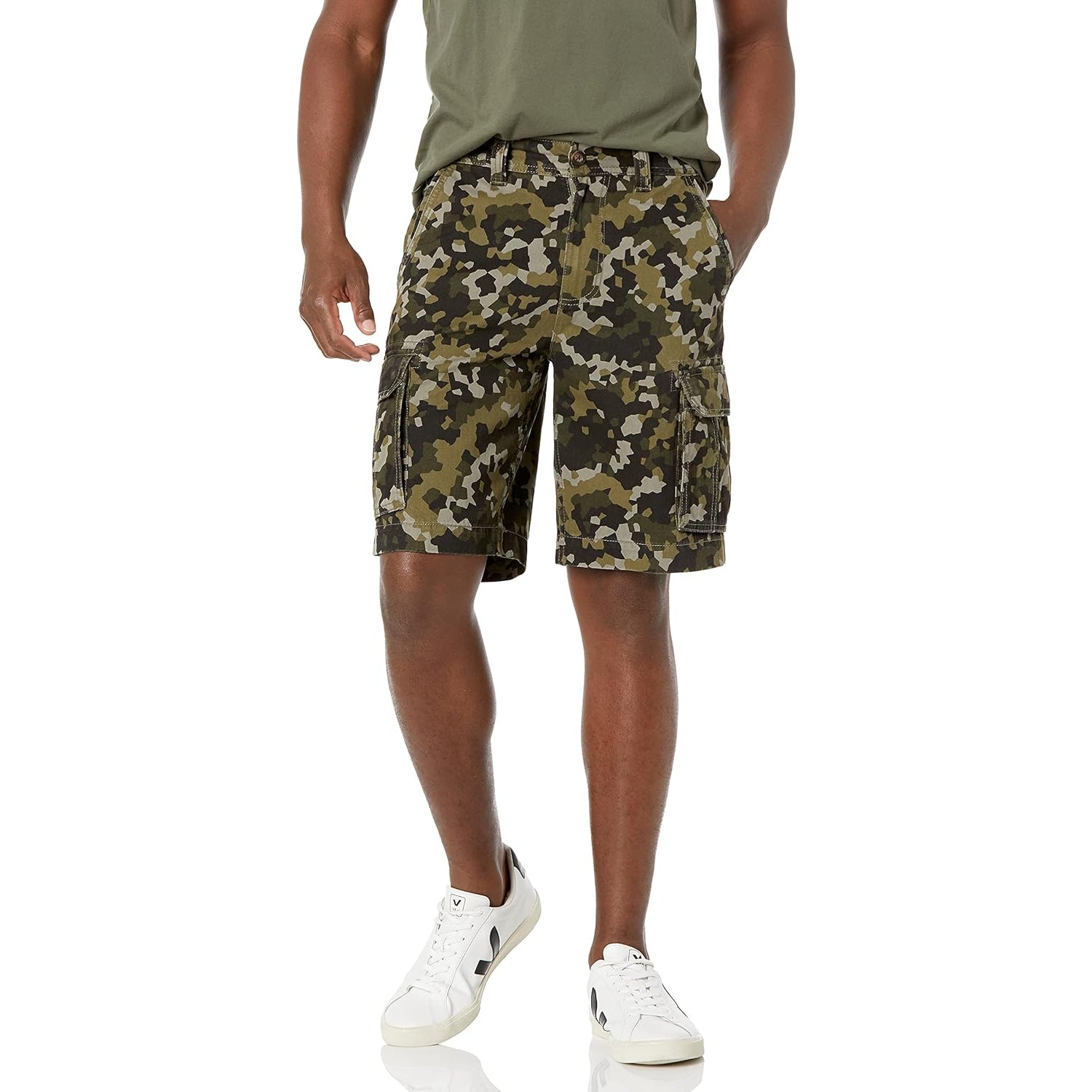Cotton Twill Cargo Shorts-Waves And Trunks