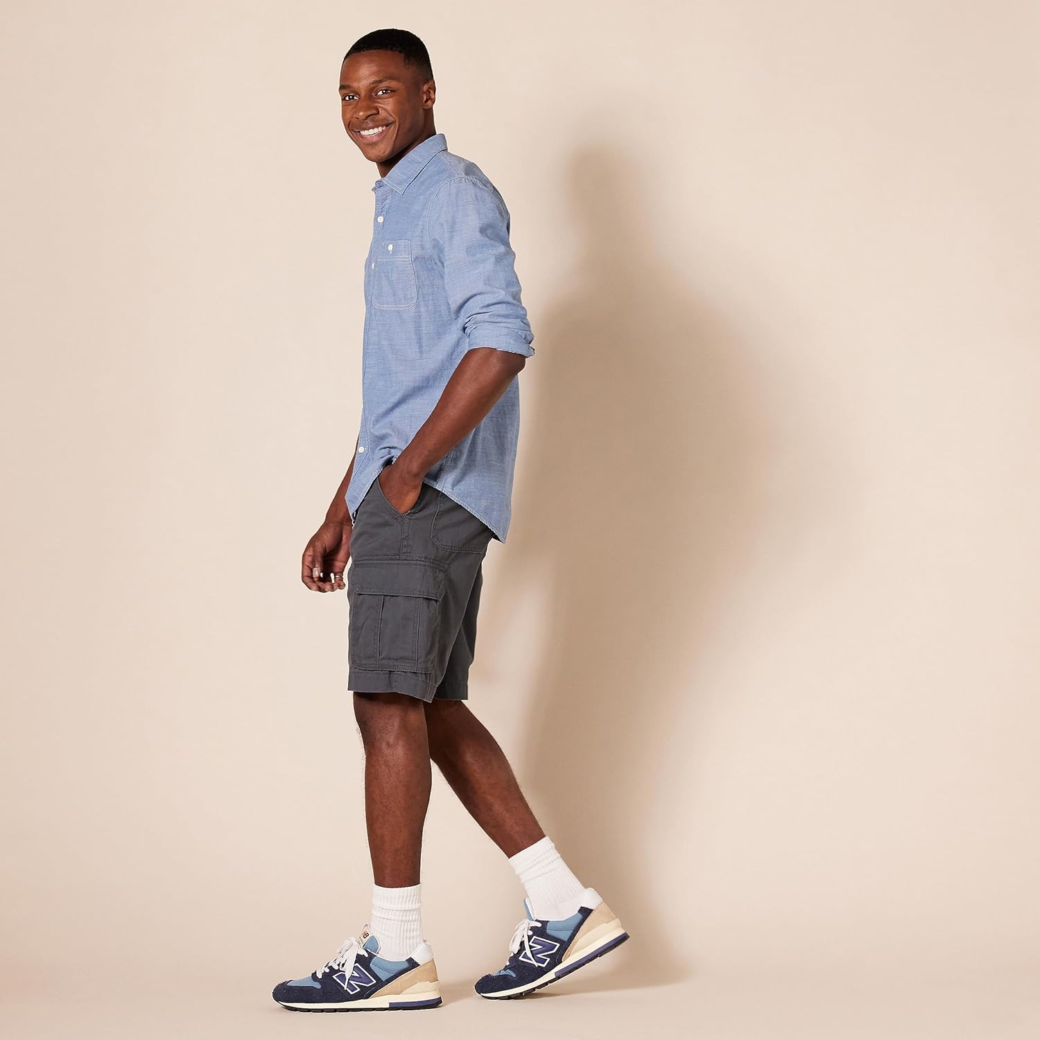 Cotton Twill Cargo Shorts-Waves And Trunks