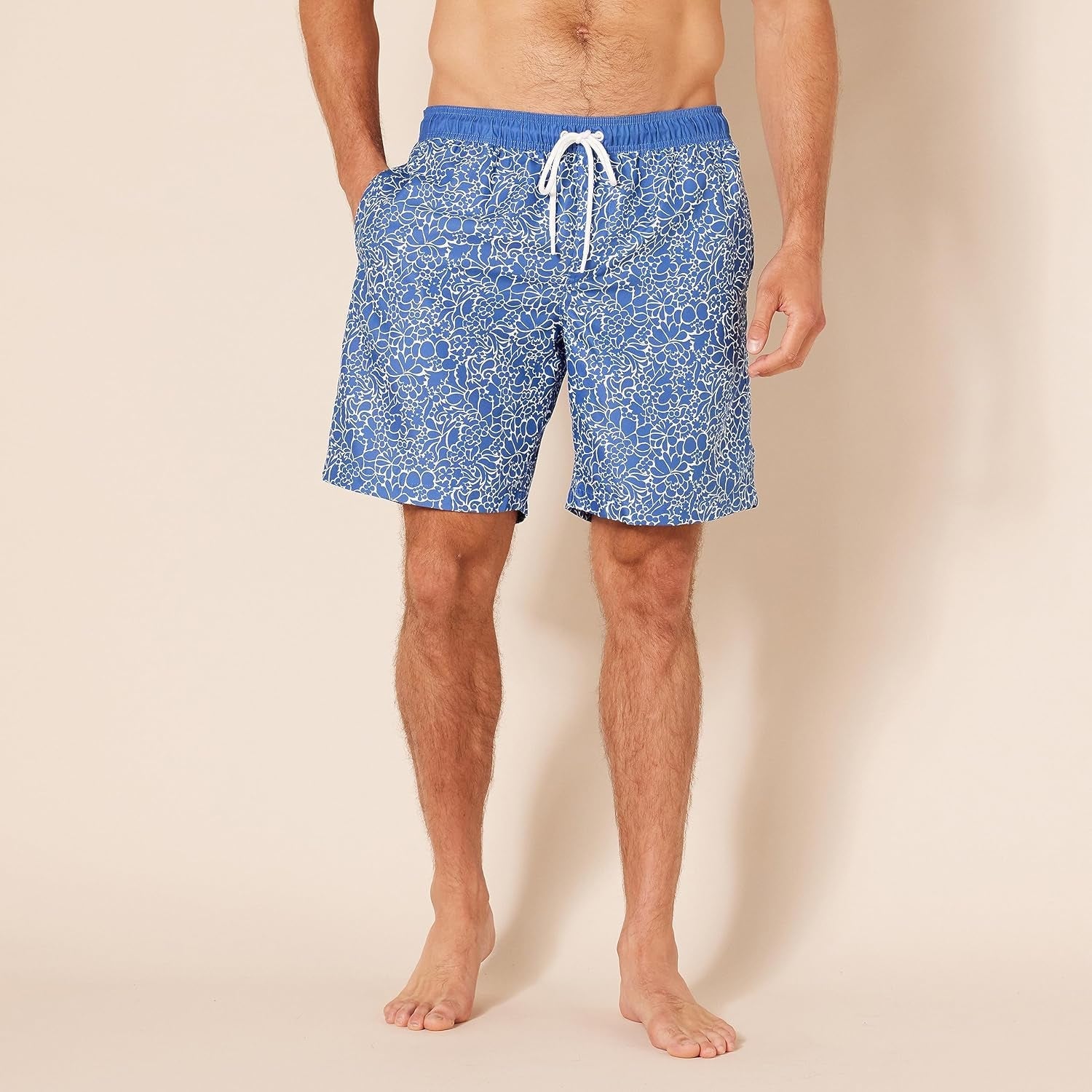 Drawstring Swim Trunk-Waves And Trunks