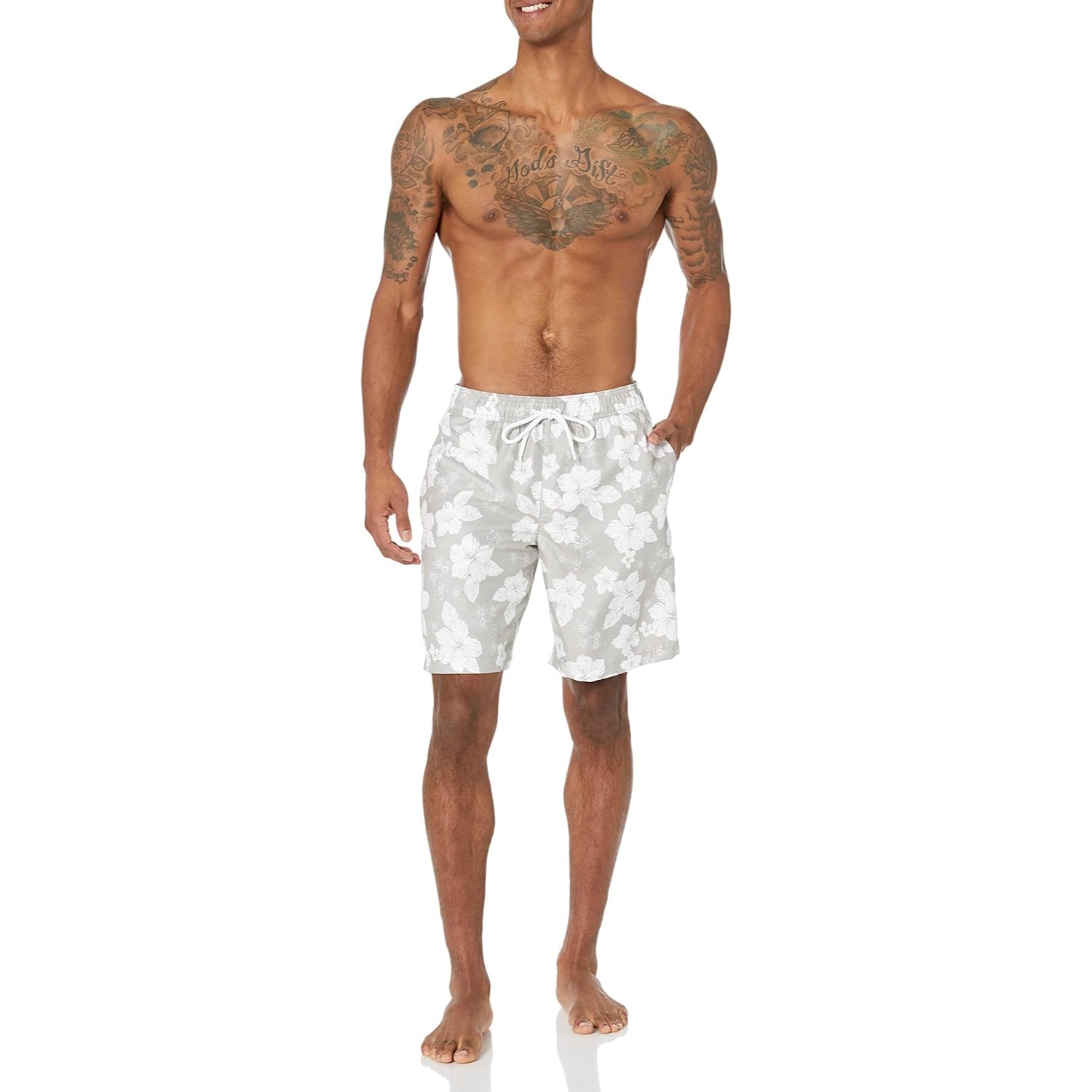 Drawstring Swim Trunk-Waves And Trunks