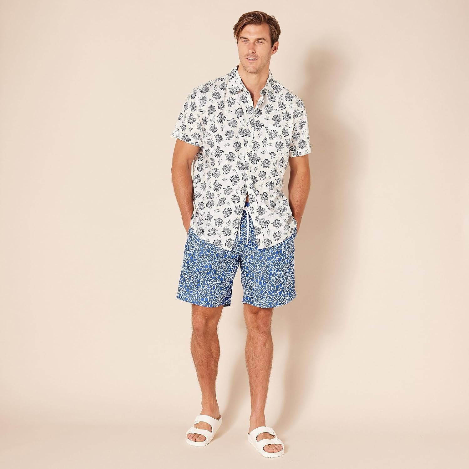 Drawstring Swim Trunk-Waves And Trunks
