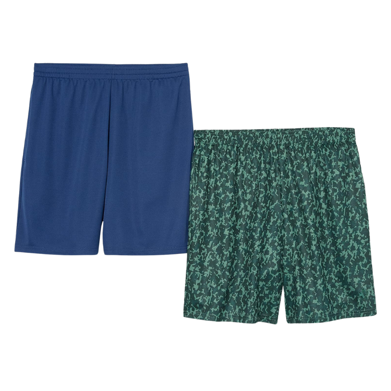 2 Pieces Versatile Loose Fit Shorts – Lightweight Comfort for Workouts-Waves And Trunks