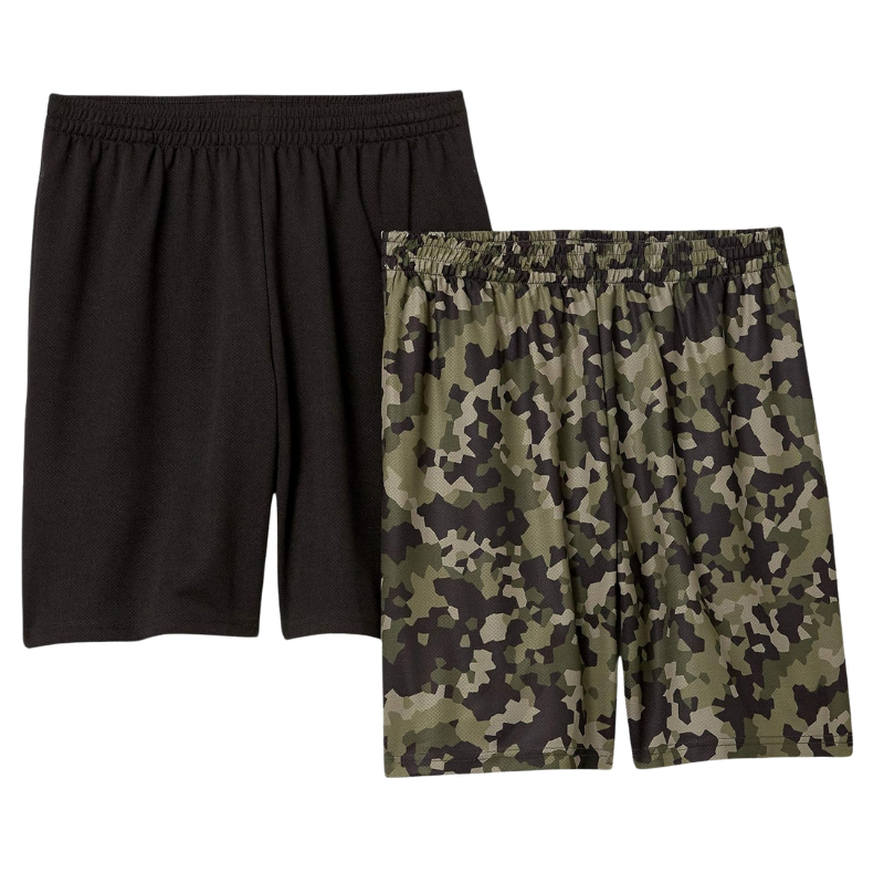 2 Pieces Versatile Loose Fit Shorts – Lightweight Comfort for Workouts-Waves And Trunks