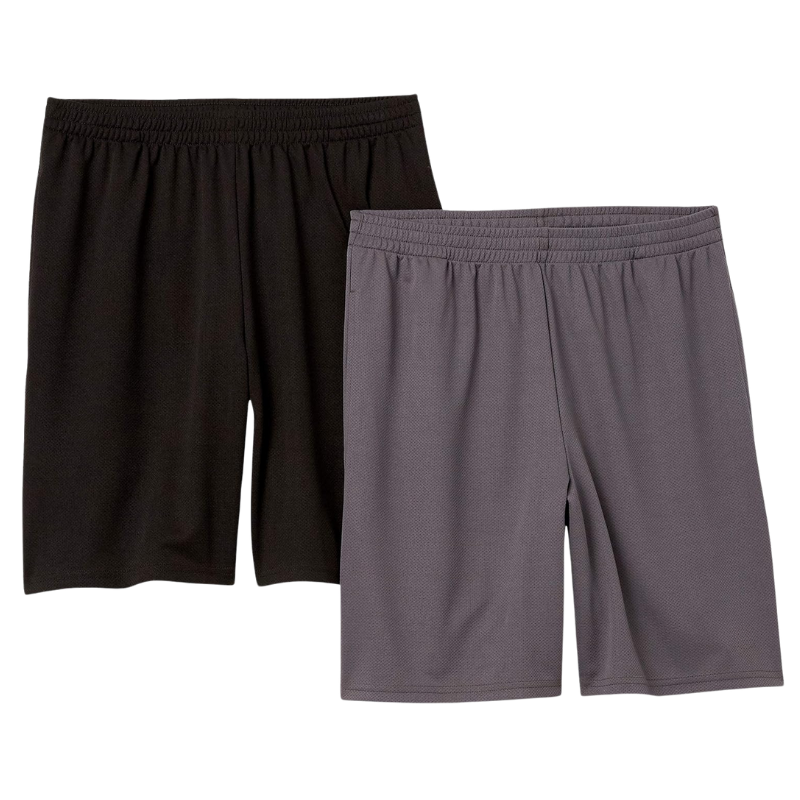 2 Pieces Versatile Loose Fit Shorts – Lightweight Comfort for Workouts-Waves And Trunks