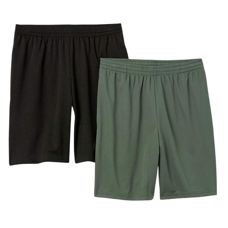 2 Pieces Versatile Loose Fit Shorts – Lightweight Comfort for Workouts-Waves And Trunks