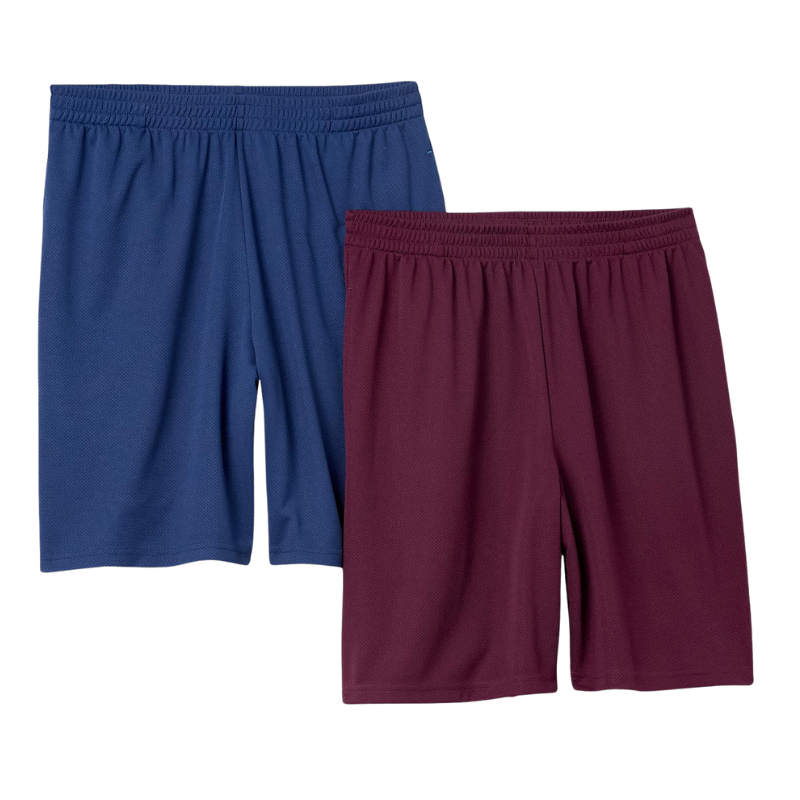 2 Pieces Versatile Loose Fit Shorts – Lightweight Comfort for Workouts-Waves And Trunks