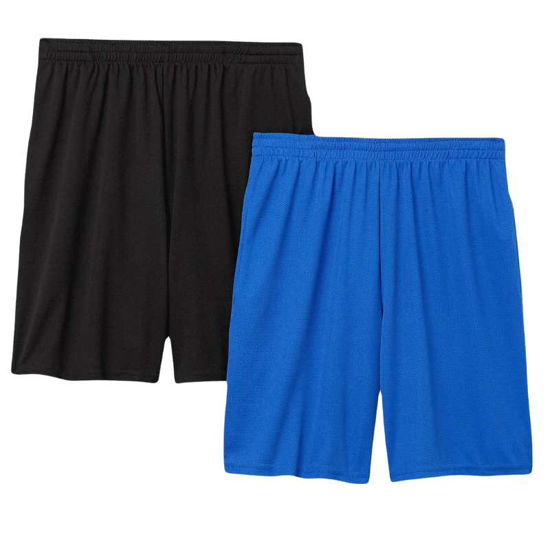 2 Pieces Versatile Loose Fit Shorts – Lightweight Comfort for Workouts-Waves And Trunks