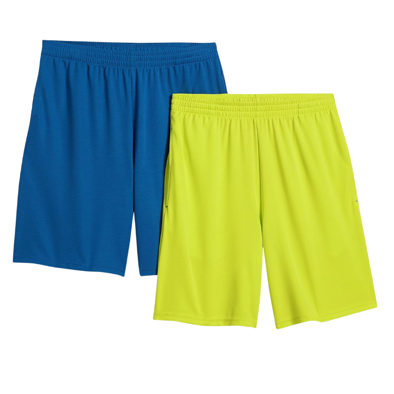2 Pieces Versatile Loose Fit Shorts – Lightweight Comfort for Workouts-Waves And Trunks