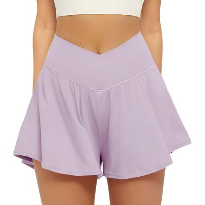 Crossover Flowy Athletic Shorts – Comfortable and Quick-Drying Design-Waves And Trunks