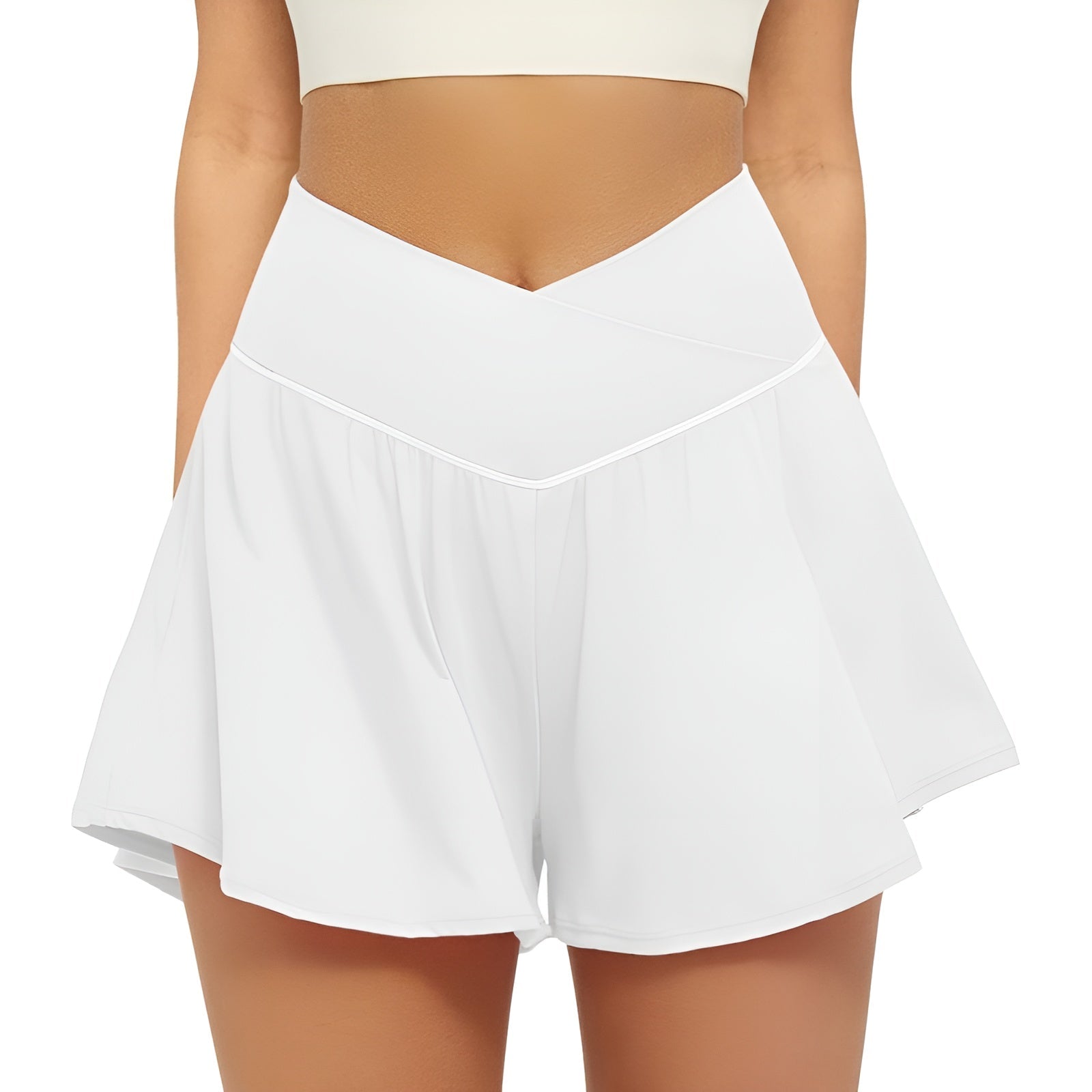 Crossover Flowy Athletic Shorts – Comfortable and Quick-Drying Design-Waves And Trunks