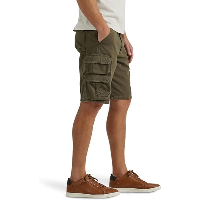 Flap Pockets Comfy Cargo Shorts-Waves And Trunks