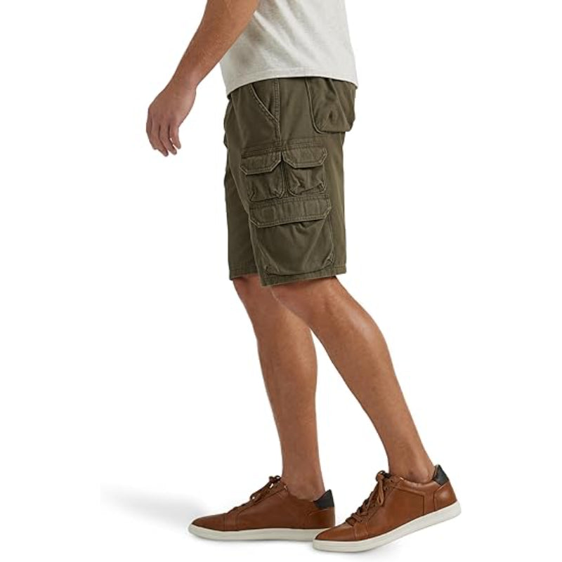 Flap Pockets Comfy Cargo Shorts-Waves And Trunks