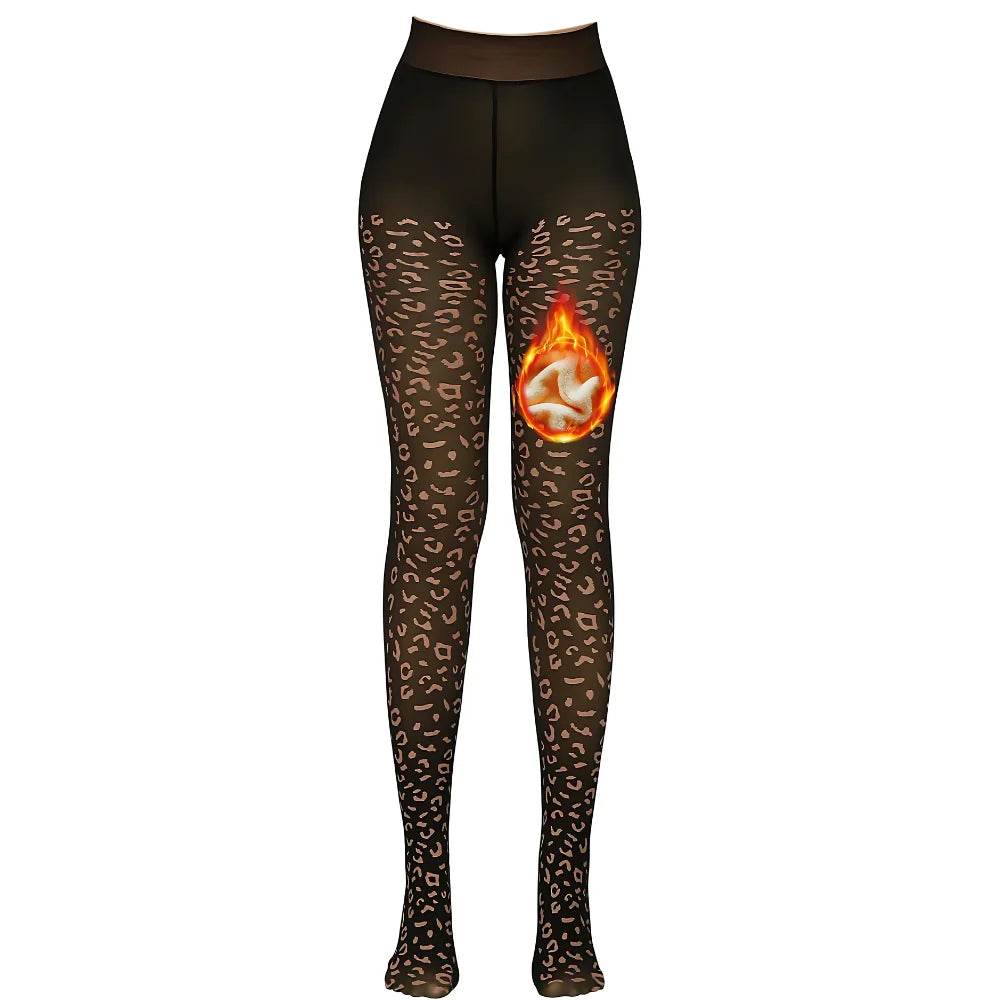 Fleece Lined Tights For Cold Weather-Waves And Trunks