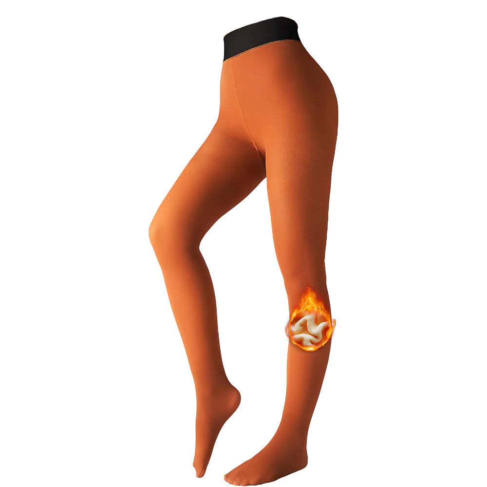 Fleece Lined Tights For Cold Weather-Waves And Trunks