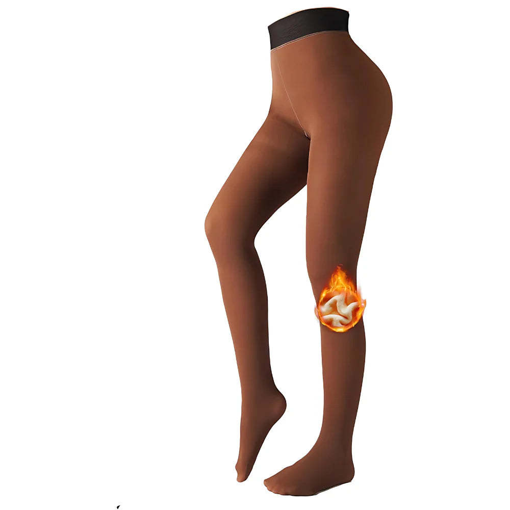 Fleece Lined Tights For Cold Weather-Waves And Trunks