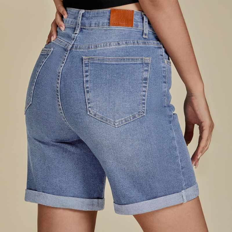 Fold Hem Button Shorts –  Practical Design for Active Days-Waves And Trunks