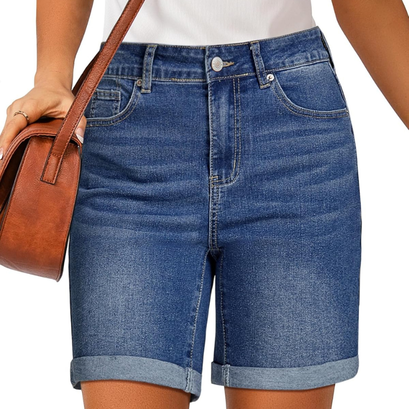 Fold Hem Button Shorts –  Practical Design for Active Days-Waves And Trunks