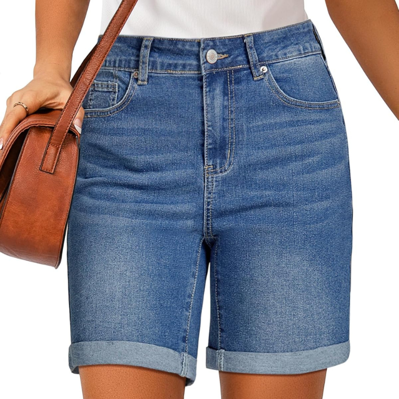 Fold Hem Button Shorts –  Practical Design for Active Days-Waves And Trunks