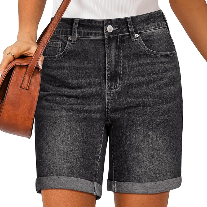 Fold Hem Button Shorts –  Practical Design for Active Days-Waves And Trunks