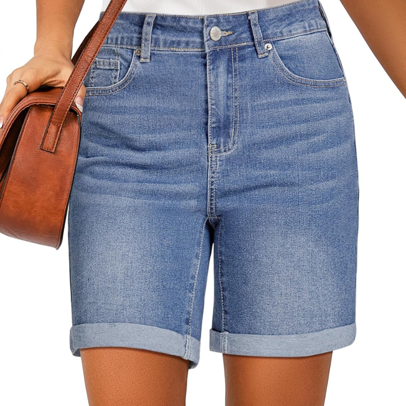 Fold Hem Button Shorts –  Practical Design for Active Days-Waves And Trunks