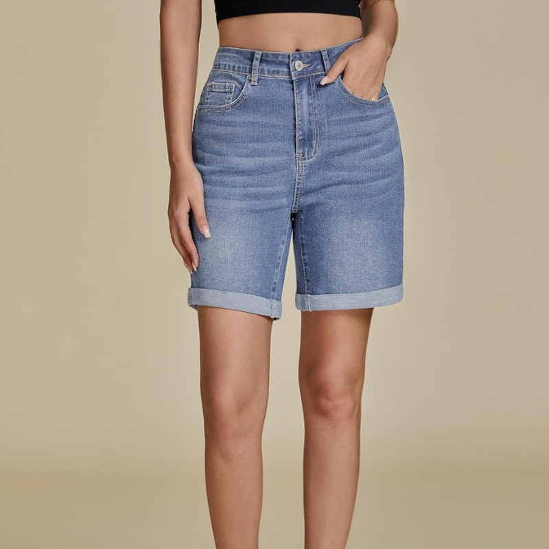 Fold Hem Button Shorts –  Practical Design for Active Days-Waves And Trunks