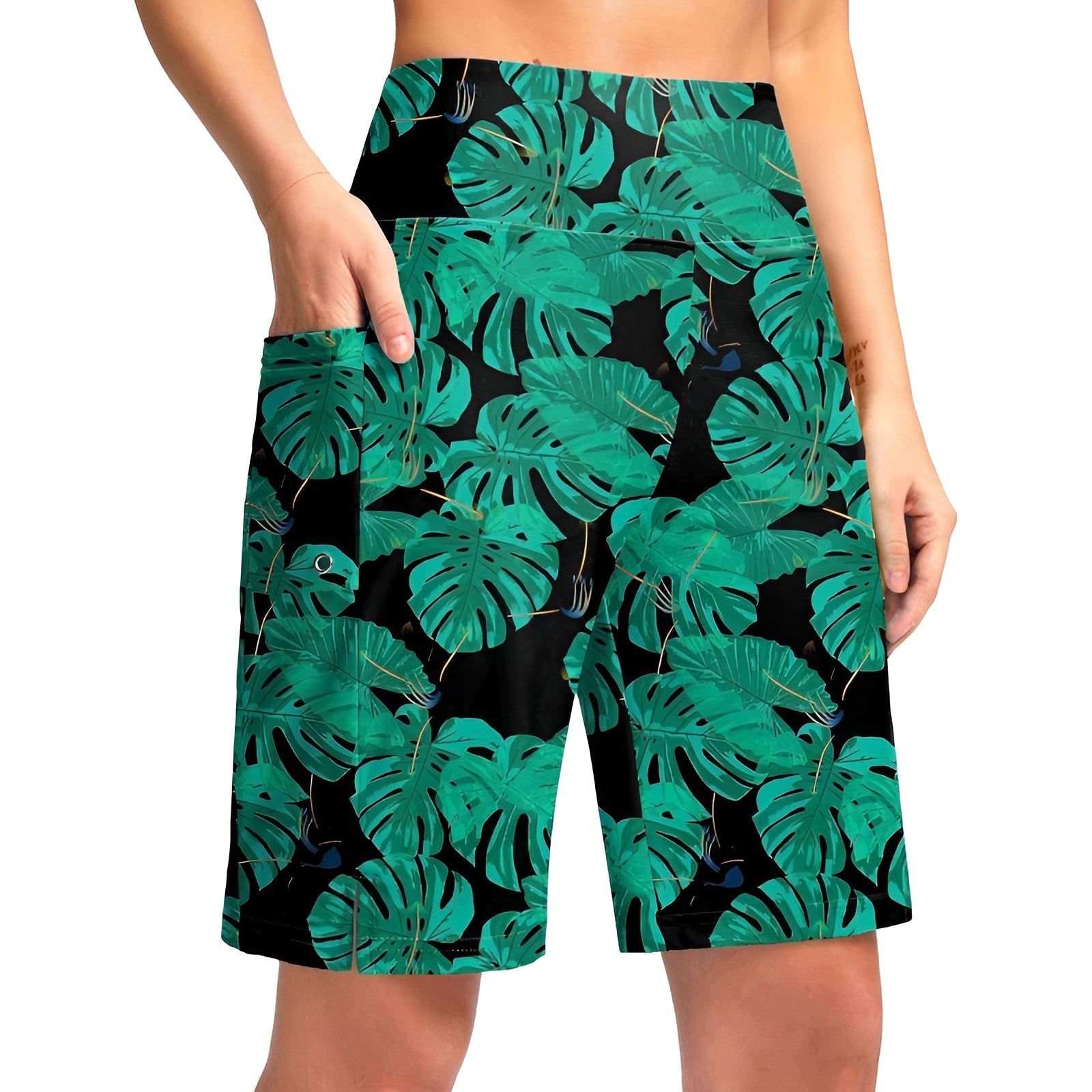 Floral Print Shorts Pockets – Quick Dry and Comfortable-Waves And Trunks