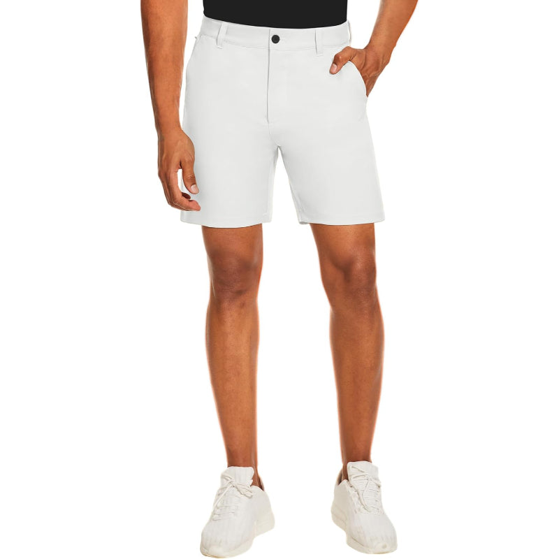 Golf Chino Shorts – Quick Dry Fabric with Multiple Pockets-Waves And Trunks