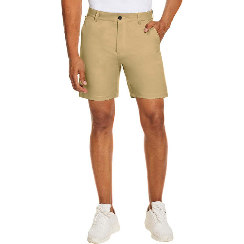 Golf Chino Shorts – Quick Dry Fabric with Multiple Pockets-Waves And Trunks