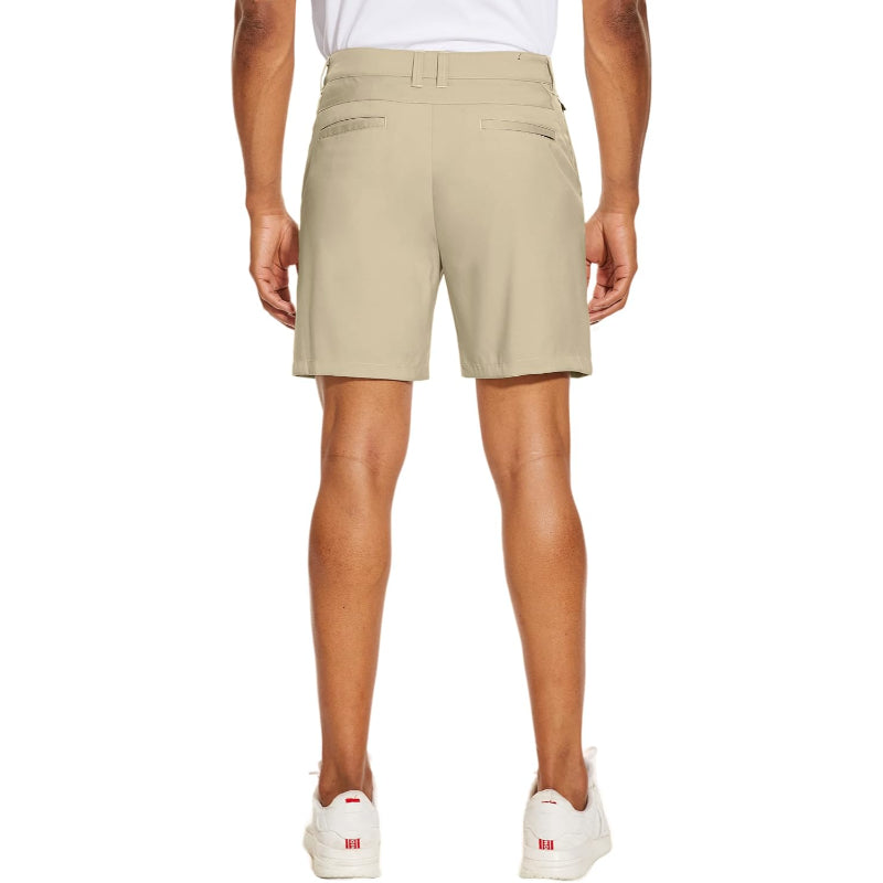 Golf Chino Shorts – Quick Dry Fabric with Multiple Pockets-Waves And Trunks