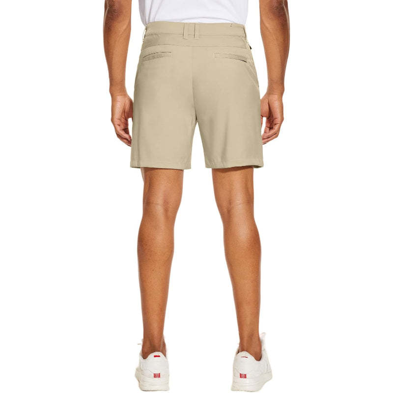 Golf Chino Shorts – Quick Dry Fabric with Multiple Pockets-Waves And Trunks