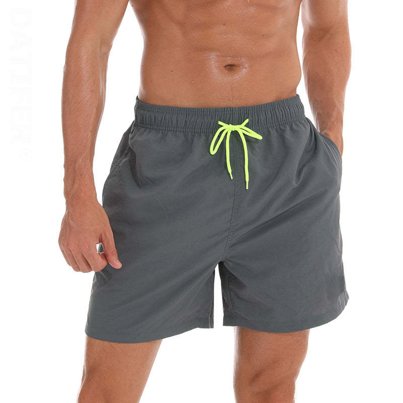 The Shades of Grey Draw String Swim Shorts-Waves And Trunks