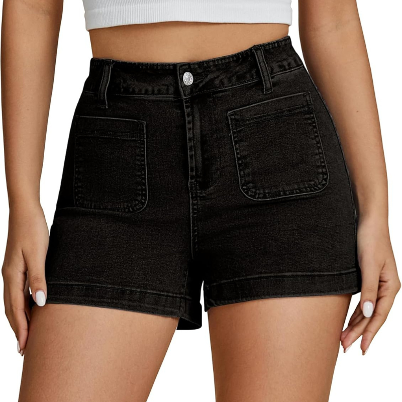 Denim Utility Shorts Pockets – Stretch Fabric and Functional Storage-Waves And Trunks