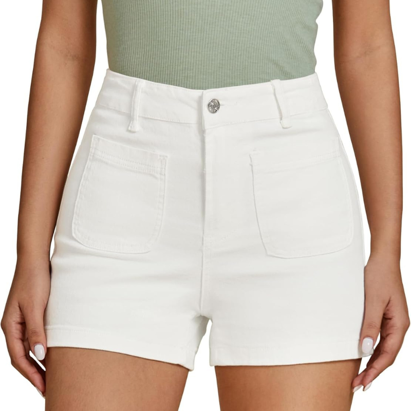 Denim Utility Shorts Pockets – Stretch Fabric and Functional Storage-Waves And Trunks