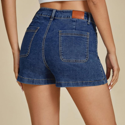 Denim Utility Shorts Pockets – Stretch Fabric and Functional Storage-Waves And Trunks