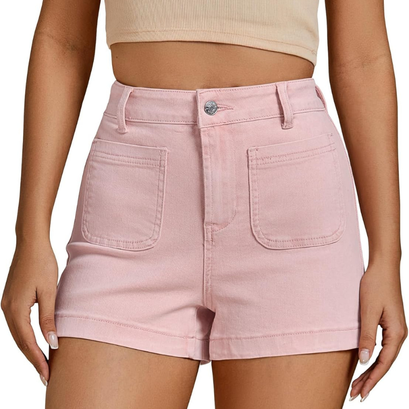 Denim Utility Shorts Pockets – Stretch Fabric and Functional Storage-Waves And Trunks