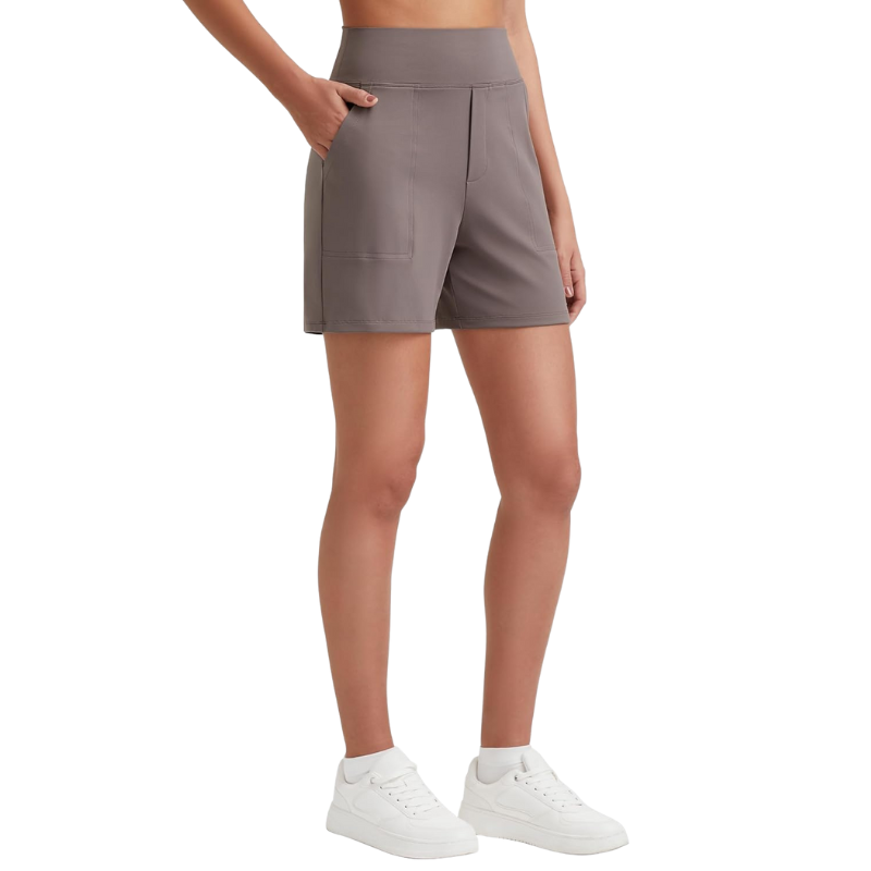 High Waisted Bermuda Shorts – Stretch Fit and Multi-Purpose Design-Waves And Trunks