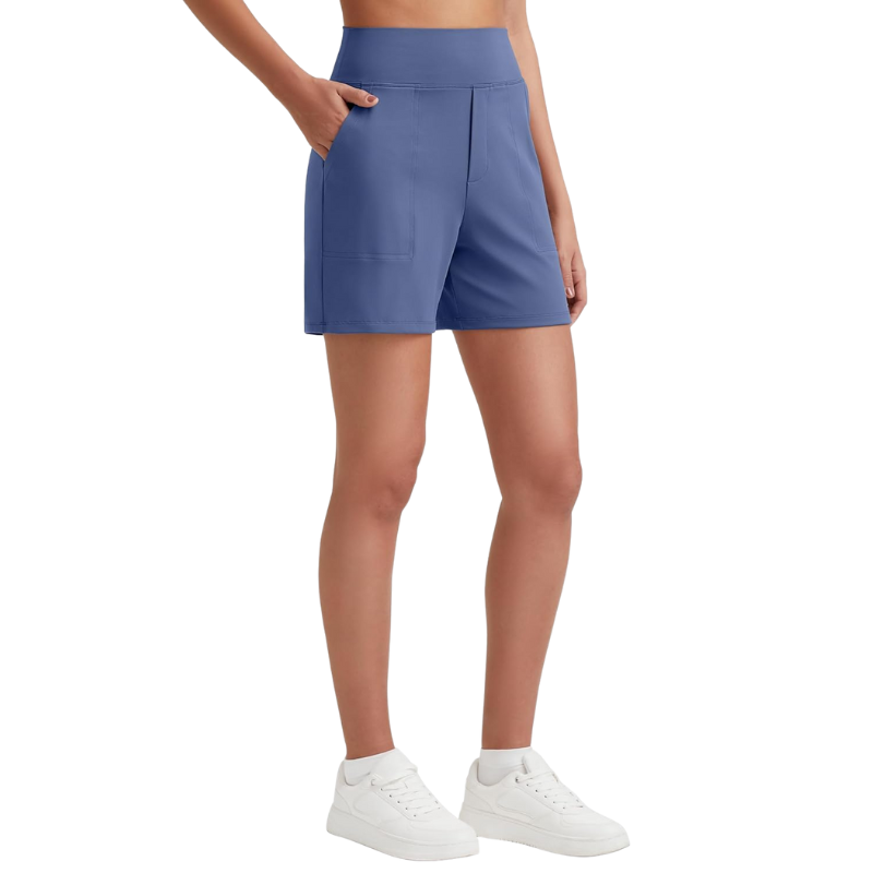 High Waisted Bermuda Shorts – Stretch Fit and Multi-Purpose Design-Waves And Trunks