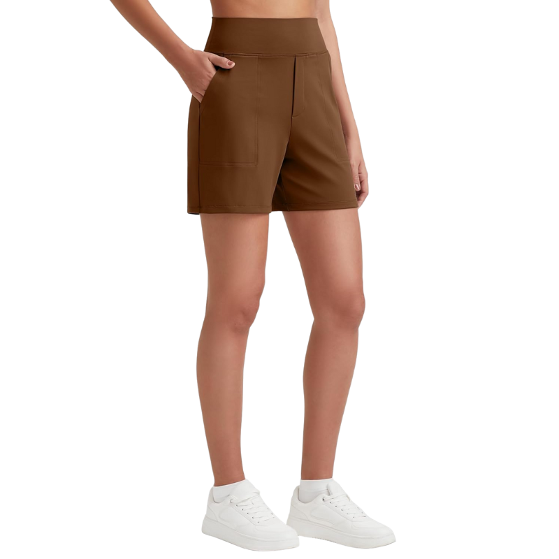High Waisted Bermuda Shorts – Stretch Fit and Multi-Purpose Design-Waves And Trunks
