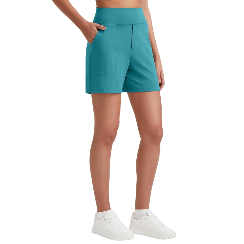 High Waisted Bermuda Shorts – Stretch Fit and Multi-Purpose Design-Waves And Trunks