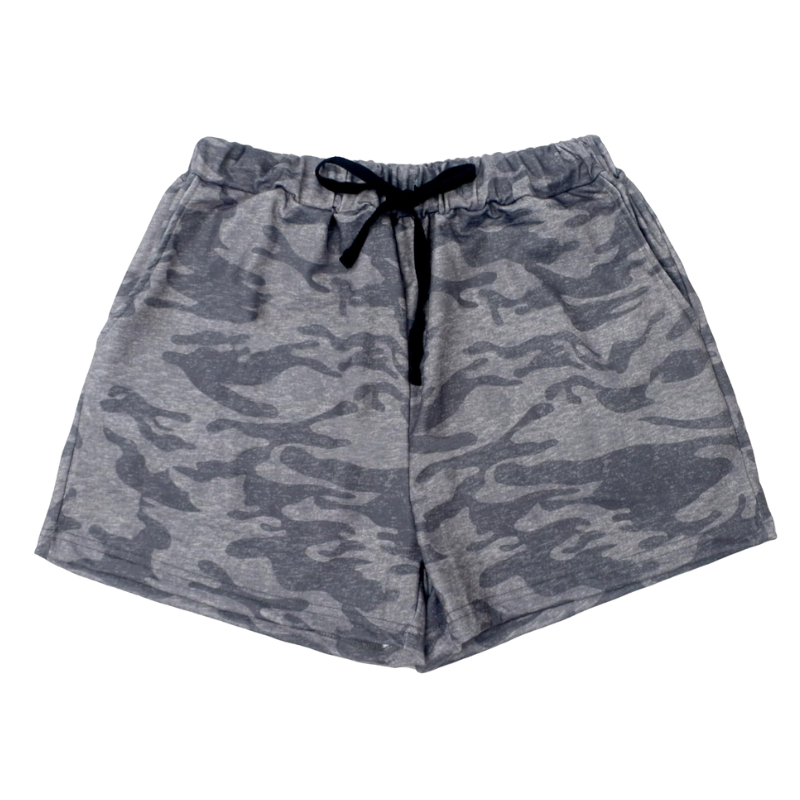 High Rise Camo Shorts – Comfortable and Stylish Workout Shorts-Waves And Trunks