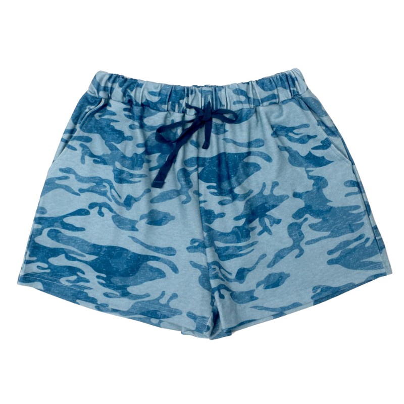 High Rise Camo Shorts – Comfortable and Stylish Workout Shorts-Waves And Trunks
