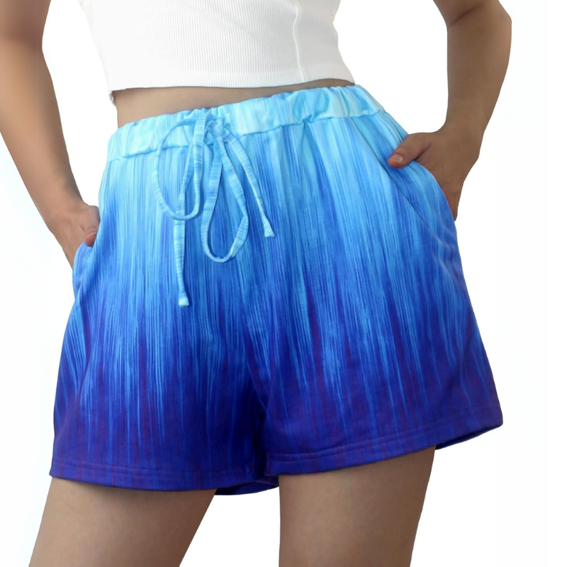 High Rise Printed Shorts – Comfortable and Stylish Casual Wear-Waves And Trunks