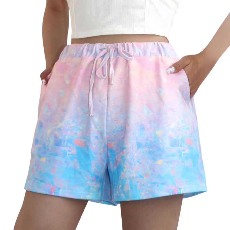 High Rise Printed Shorts – Comfortable and Stylish Casual Wear-Waves And Trunks