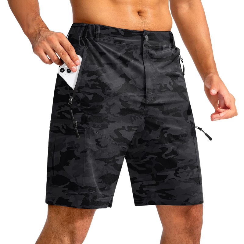 Printed Hiking Cargo Shorts – Functional and Stylish for Outdoor-Waves And Trunks