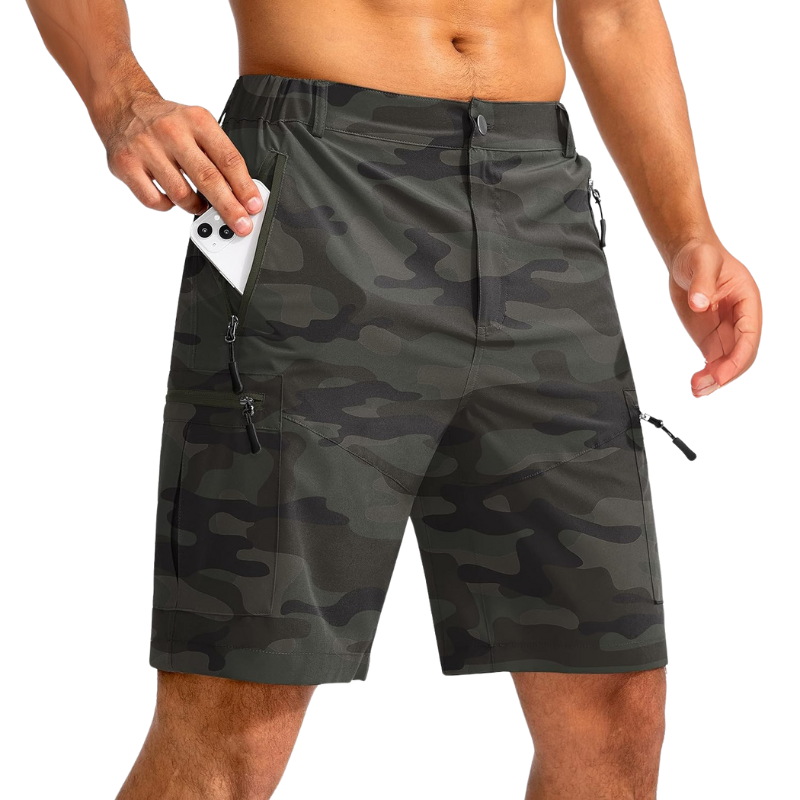 Printed Hiking Cargo Shorts – Functional and Stylish for Outdoor-Waves And Trunks
