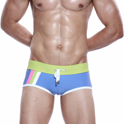 The Belted Draw String Swim Boxer Shorts-Waves And Trunks