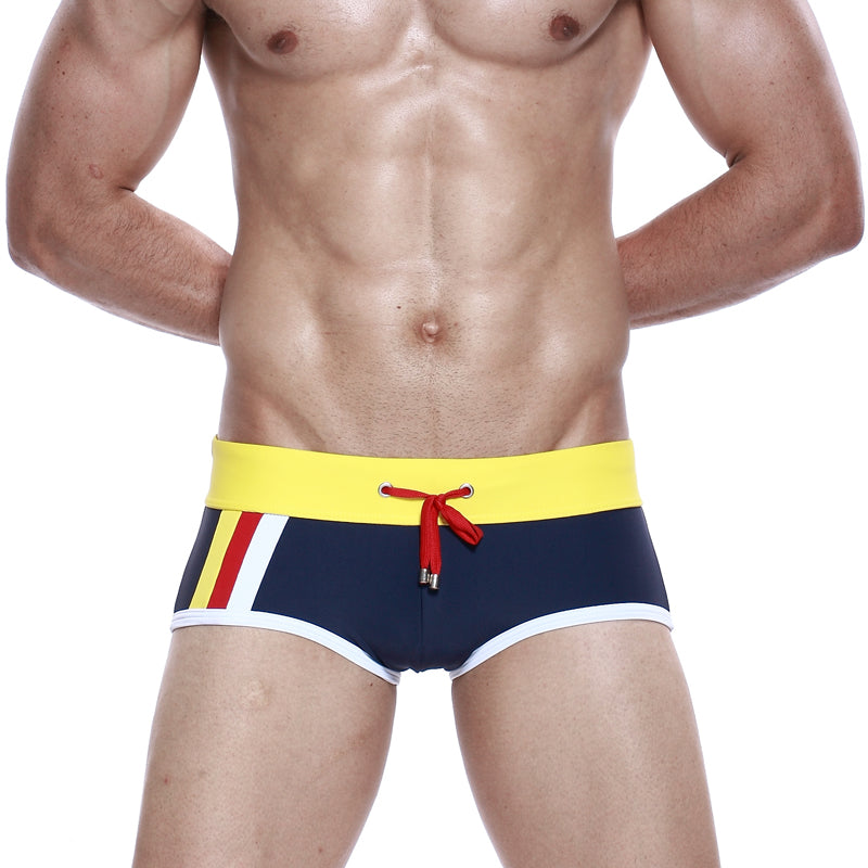 The Belted Draw String Swim Boxer Shorts-Waves And Trunks