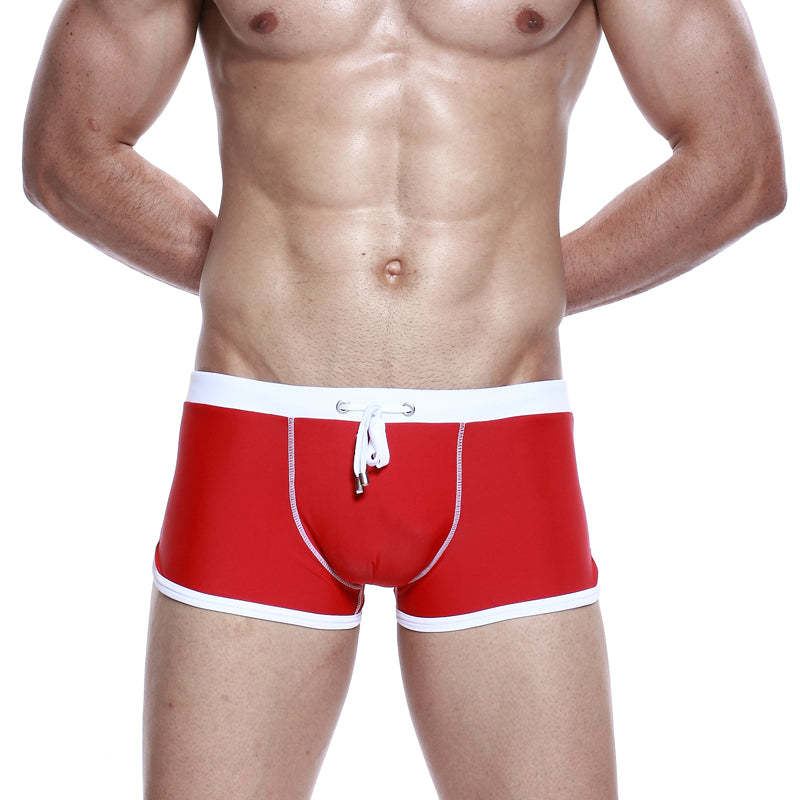 The Tie-Up Draw String Swim Boxer Shorts-Waves And Trunks